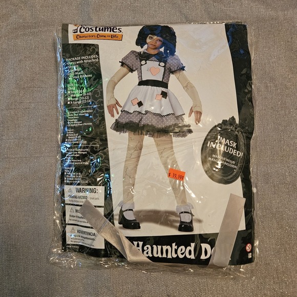 California Costumes Haunted Doll Child Costume Medium 8-10 - Picture 2 of 6